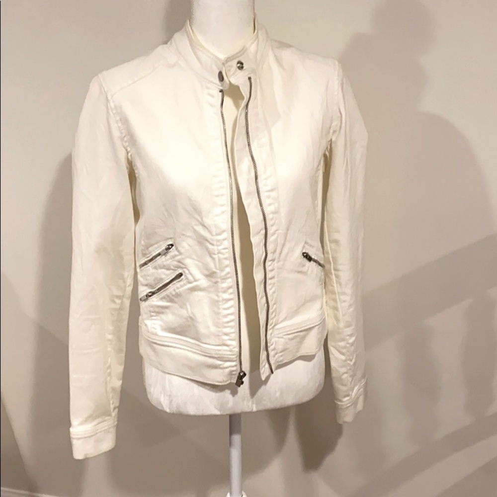 Banana Republic white jean jacket